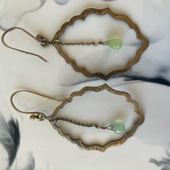 Boho gold earrings - Picture 2 of 3